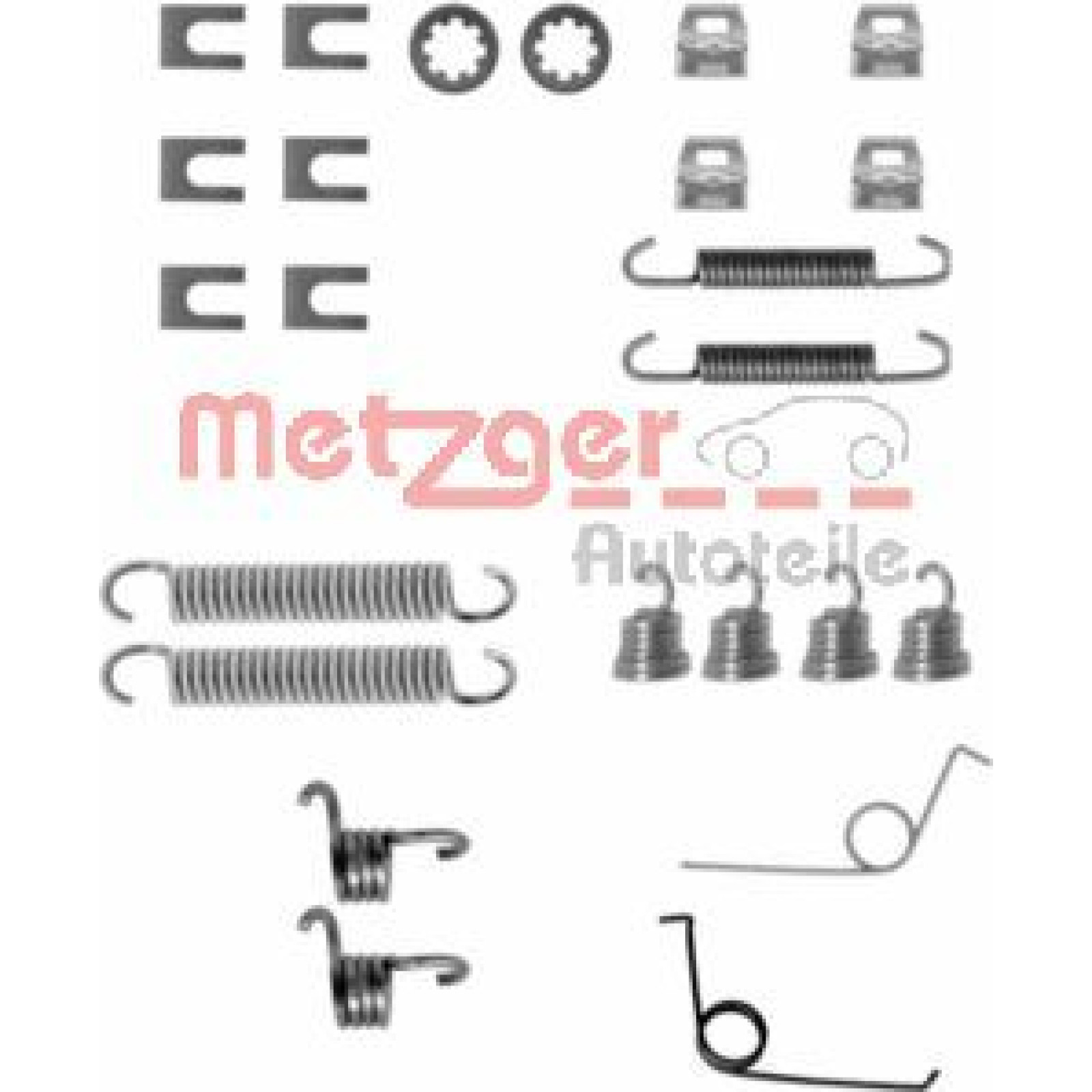 Metzger 105-0545 Zubehörsatz Bremsbacken für RENAULT PEUGEOT TALBOT FIAT DACIA - Bild 1 von 1