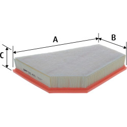 Valeo 585470 Luftfilter für VOLVO C70 C30 V40 V50 S40 533 542 545 525 526 544